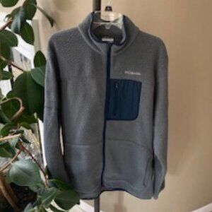 Men's Columbia "Rugged Ridge Sherpa Fleece" Jacket, Size Large, NWT